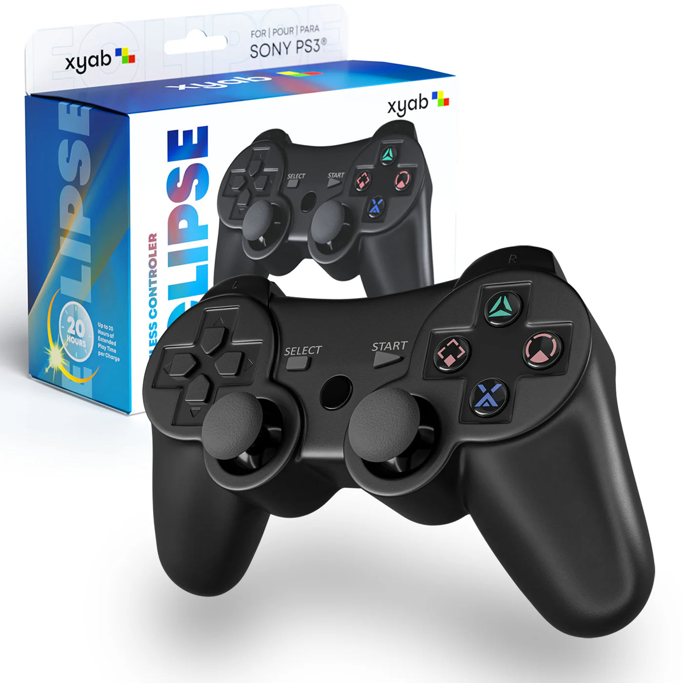 PlayStation 3 Wireless Controller Eclipse - Black [XYAB] - Playstation 3