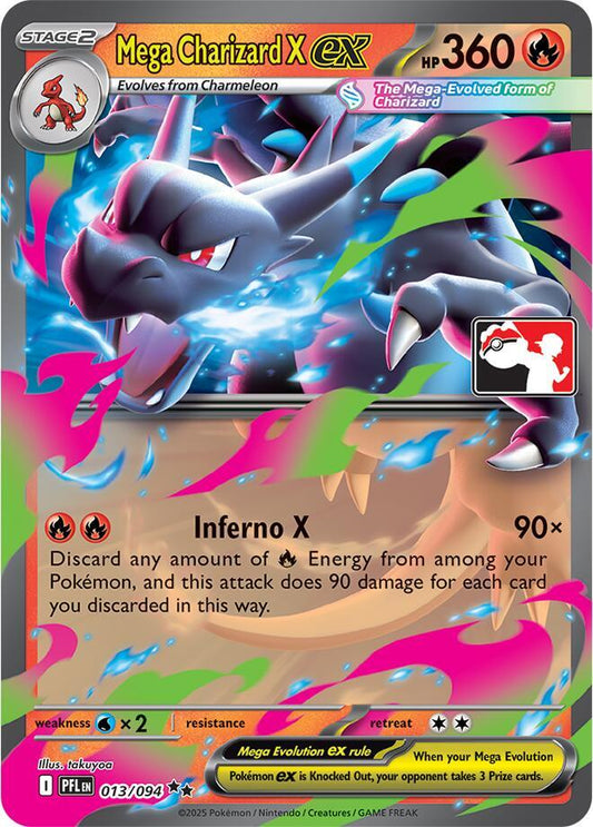 Mega Charizard X EX #13 [Prize Pack] - Pokemon Phantasmal Flames