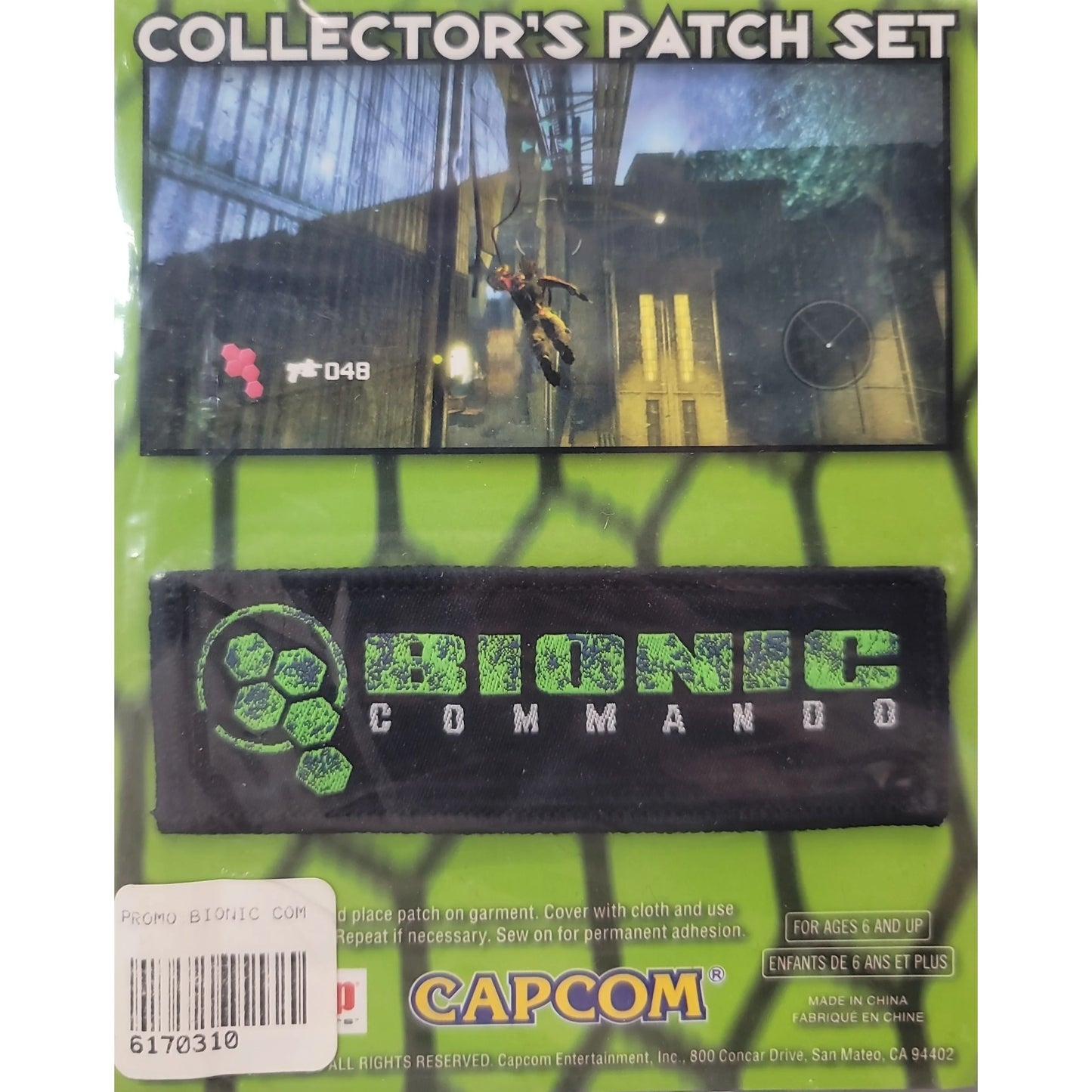Bionic Commando Collectors Patch Set GameStop - Promotional Video Game Items