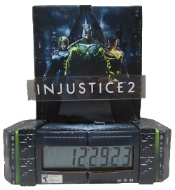 Injustice 2 Release Date Countdown Clock Countertop Standee - Promotional Video Game Items