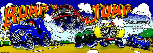 Bump 'N' Jump Arcade Marquee [Glass] - Promotional Video Game Items