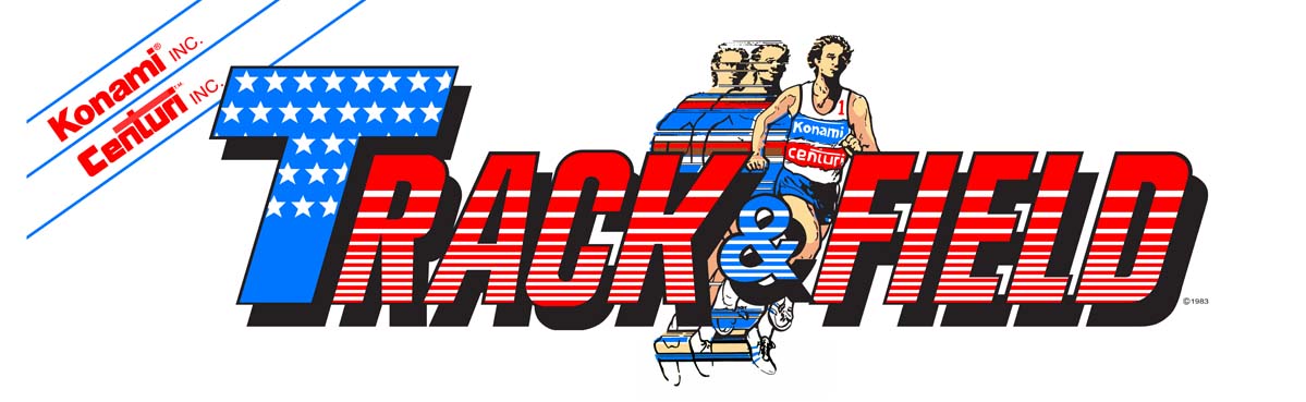 Track & Field Arcade Marquee [Plastic] - Promotional Video Game Items