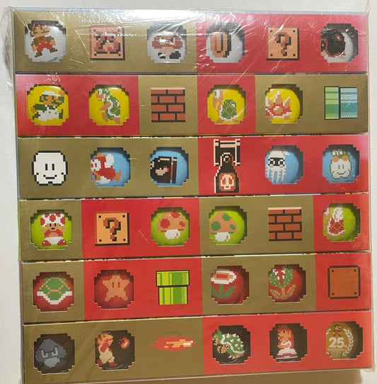 Super Mario Bros - 25th Anniversary Japanese Pin Set [Club Nintendo] - Promotional Video Game Items