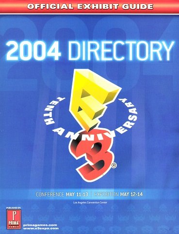 E3 2004 Directory Official Exhibit Guide Prima - Strategy Guide / Art Book
